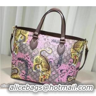 Traditional Specials Gucci Soft GG Supreme Tote Bag 453705 Bengal Pink