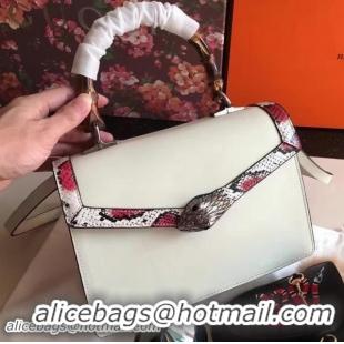 Grade Quality Gucci Lilith Leather Top Handle Bag 453751 White