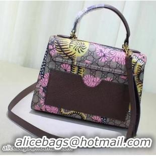 Popular Style Gucci Padlock Gucci Bengal Top Handle Bag 453188 Pink