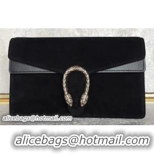 Hot Style Gucci Dionysus Suede Leather Clutch 415156 Black