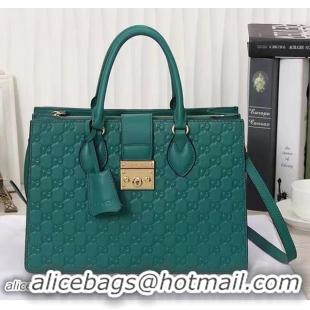 Discount Fashion Gucci Padlock Gucci Signature Top Handle 428207 Green