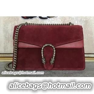 Durable Gucci Dionysus Suede Shoulder Bag 403348 Wine