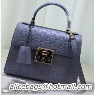 Traditional Specials Gucci Padlock Gucci Signature Top Handle Bag 453188 Purple