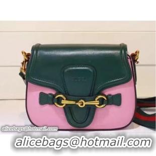 Discount Fashion Gucci Lady Web Leather Shoulder Small Bag 384821 Green/Pink