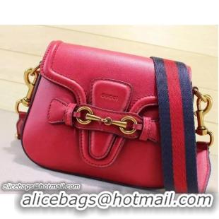 Buy Luxury Gucci Lady Web Leather Shoulder Small Bag 384821 Red