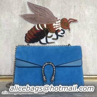 Duplicate Gucci Dionysus Suede Leather Mini Shoulder Bag 400249 Blue