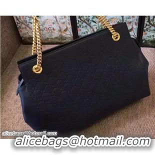 Good Quality Gucci Soft Signature Shoulder Large Bag 453771 Blue