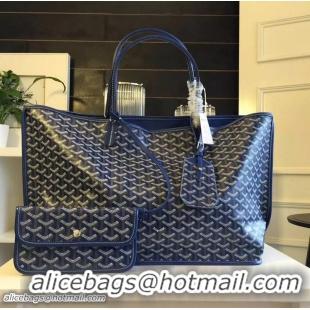 Free Shipping Goyard Latest Style Anjou Reversible Bag GM 2398 Dark Blue