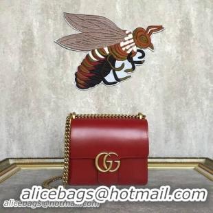 Good Product Gucci GG Original Marmont Leather Shoulder Bag 431384A Red