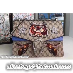 Top Design Gucci Dionysus Embroidered Tiger and Bee Shoulder Medium Bag 403348/400235 2017