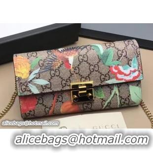 AAAAA Gucci Padlock Continental Chain Wallet Bag 453506 Tian 2017