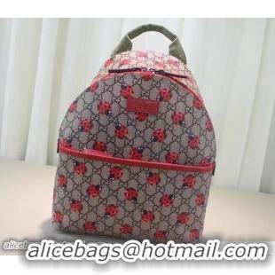 Fashion Gucci Children'S GG Supreme Canvas Backpack 271327 Ladybugs