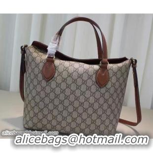 Popular Style Gucci GG Supreme Small Top Handle Tote Bag 429147 Brown