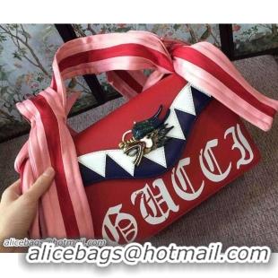 Most Popular Gucci Dragon Leather Shoulder Small Bag 466404/462345 Red