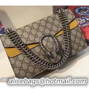 Traditional Specials Gucci Dionysus GG Supreme Canvas Shoulder Bag 400249 Yellow