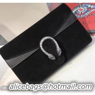 Unique Style Gucci Dionysus Suede Clutch Pouch Bag 7032003 Black