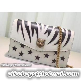 Unique Discount Gucci Broadway Chain Shoulder Bag 443045 White/Black