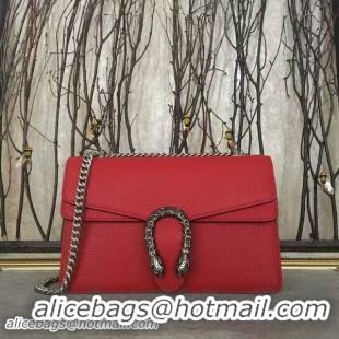 Expensive Gucci Dionysus Lichee Pattern Medium Shoulder Bag 400249 Red