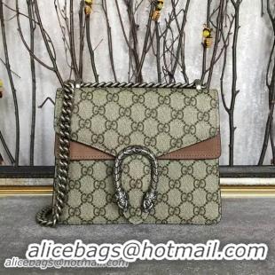 Luxury Gucci Mini Dionysus GG Canvas Shoulder Bag 421970 Camel