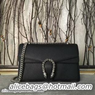 Grade Quality Gucci Dionysus Lichee Pattern Medium Shoulder Bag 400249 Black