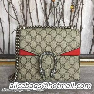 Perfect Gucci Mini Dionysus GG Canvas Shoulder Bag 421970 Red