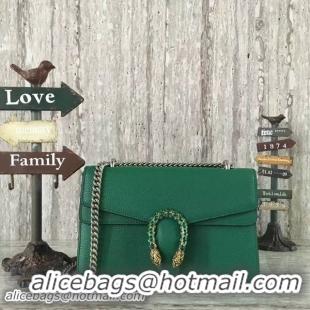 Top Grade Gucci Dionysus Lichee Pattern Medium Shoulder Bag 400249 Green