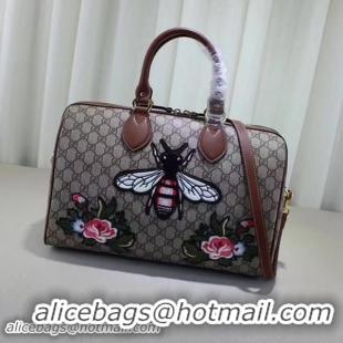 Best Product Gucci Limited Edition GG Supreme Top Handle Bag 409527 Bee