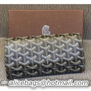 Buy Inexpensive Goyard Long Purse 020112 Black