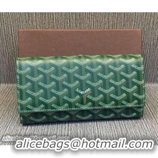 New Design 2016 Goyard Long Purse 020112 Green