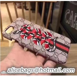 Comfortable Gucci GG Canvas Embroidered Sneake Iphone Cover Case G060107