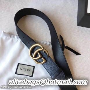 High Quality Gucci Original Leather 3.5CM Belt G68884 Black