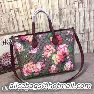 Top Grade Gucci Soft GG Blooms Tote Bag 453705 Red