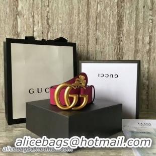 Discount Gucci Suede Leather Belt 68848 Pink