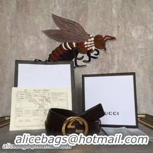 Duplicate Gucci Original Calf Leather 4.0CM Belt 17419E