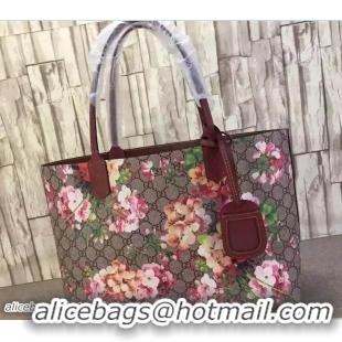 Trendy Design Gucci Reversible Leather Tote Medium Bag 368568 GG Blooms Rose