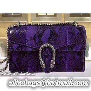 Cheap Price Gucci Dionysus Python Pattern Calfskin Shoulder Small Bag 400249 Purple 2017