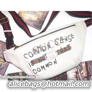 Good Quality Gucci Coco Capitán Vintage Logo Belt Bag 493869 White 2017