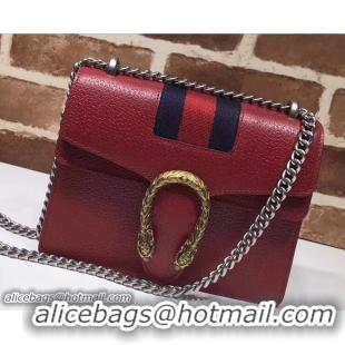 Good Looking Gucci Mini Dionysus Web Leather Shoulder Bag 421970 Red 2017