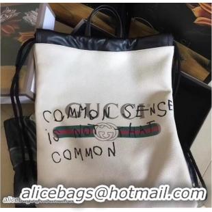 Super Quality Gucci Coco Capitán Vintage Logo Backpack Bag 494053 White 2017