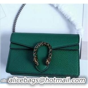 Good Product Gucci Dionysus Chain Super Mini Bag 476432 Leather Green 2017