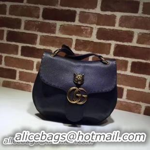 Unique Style Gucci GG Marmont Leather Shoulder Bag 409154 Black