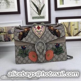 Inexpensive Gucci Dionysus Embroidered Shoulder Bag 403348 Brown