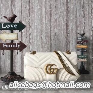 Discount Gucci Now GG Marmont Matelasse Shoulder Bag 443496 OffWhite