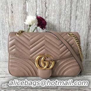 Discount Gucci Now GG Marmont Matelasse Shoulder Bag 443496 Apricot