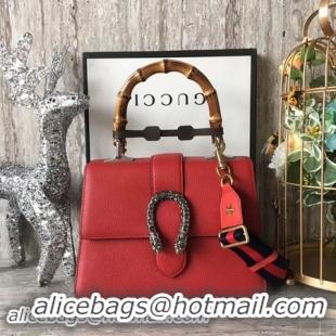 Trendy Design Gucci Dionysus Leather Top Handle Bag 448075 Red