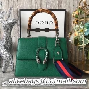 Hot Style Gucci Dionysus Leather Top Handle Bag 448075 Green