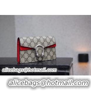 Discount Gucci Dionysus GG Supreme Super mini Bag 476432 Red