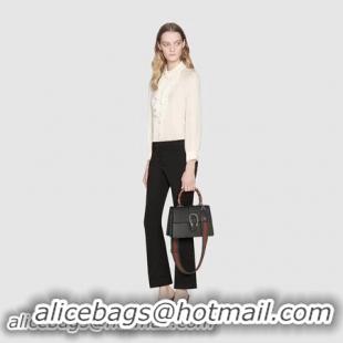 Good Product Gucci Dionysus Leather Top Handle Bag 448075 Black