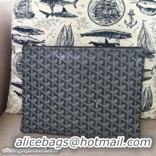 Free Shipping 2017 Goyard Ipad Bags PM 020113 Dark Grey