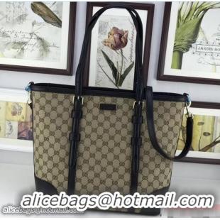 Popular Style Gucci Original GG Canvas Tote Large Bag 387602 Black